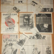 Revistas de música: JOHN LENNON LOTE PRENSA 1975 ORIGINAL UK NEWSPAPER CLIPPINGS LP PROMO ADVERT INTERVIEW BEATLES. Lote 325655908