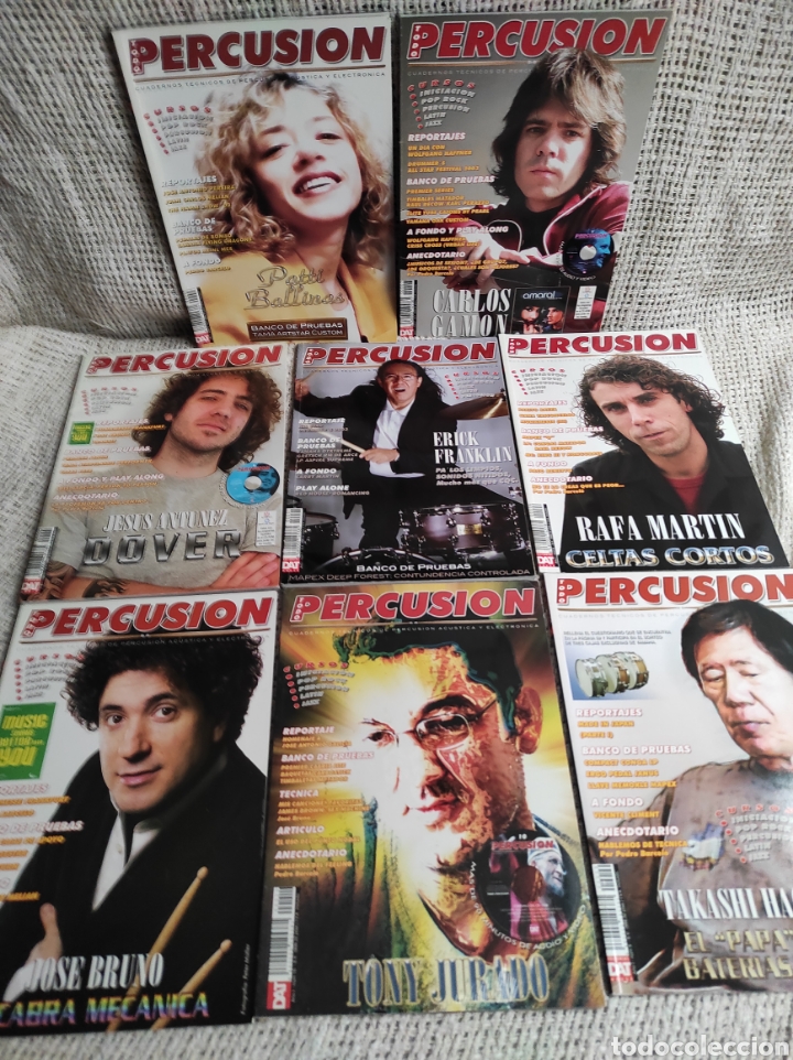 Music magazines: TODO PERCUSI&Oacute;N, CUADERNOS TECNICOS - LOTE 8 REVISTAS