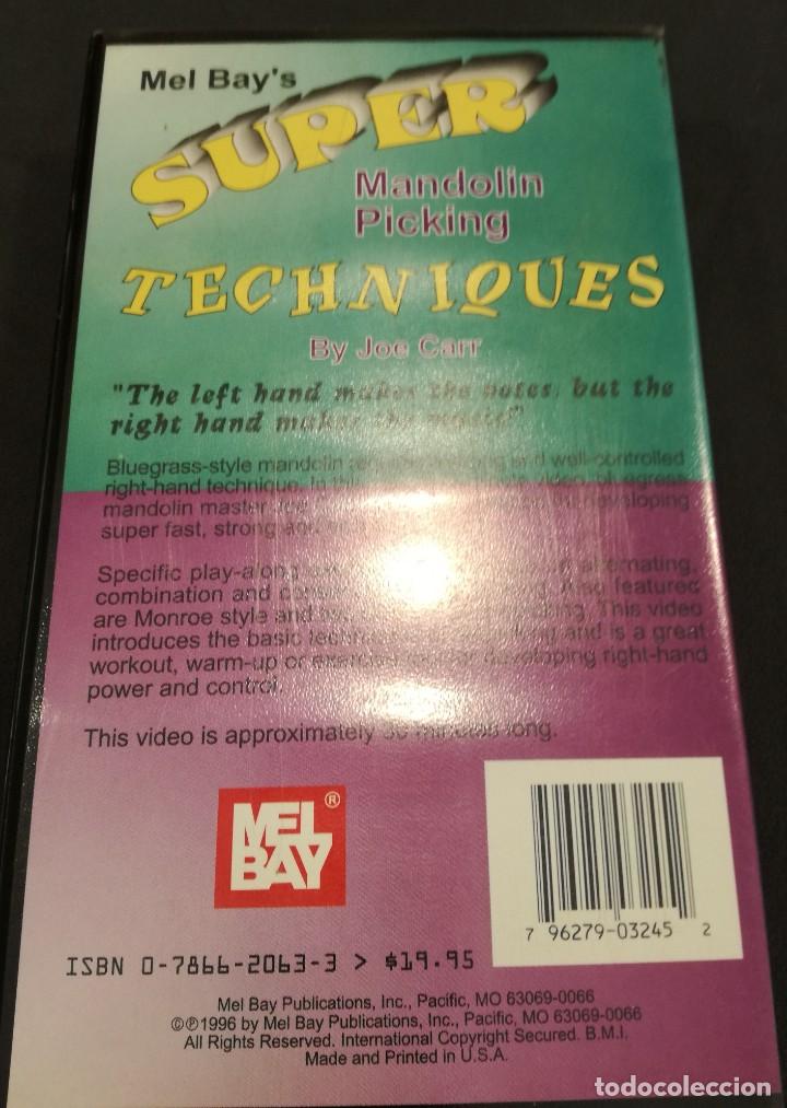 Revistas de m&uacute;sica: CARR,J. Super Mandolin Picking Techniques (VHS) - Foto 2