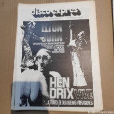 Magazines de musique: DISCO EXPRES 355 1975 ELTON JOHN JIMMY HENDRIX PAU RIBA PETER GABRIEL CAMEL BYRDS NUEVA TROVA CUBANA. Lote 329324183