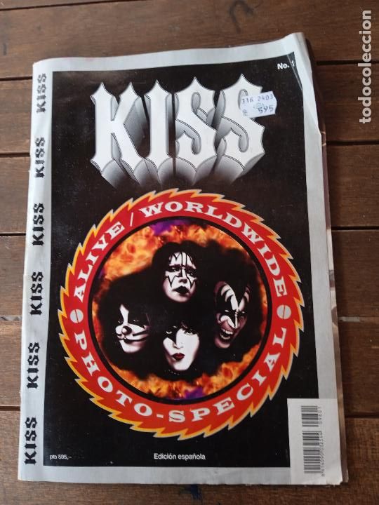 Music magazines: KISS PHOTO-SPECIAL. ALIVE. WORLDWIDE. EDICION ESPA&Ntilde;OLA KISS FAN SHOP. 9801