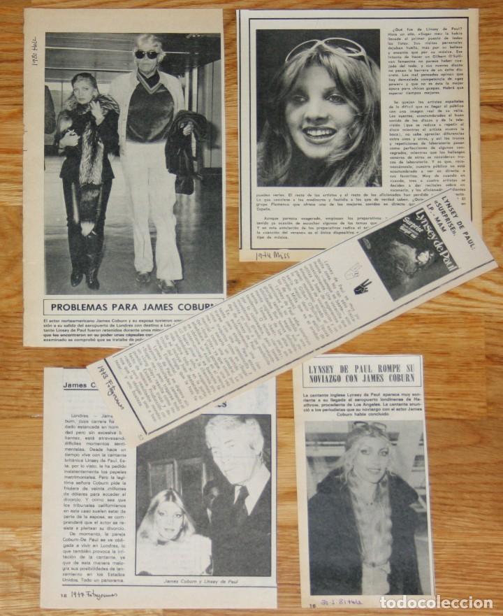 Music magazines: LYNSEY DE PAUL lote prensa 5x 1970s spain magazine articles clippings photos cuttings