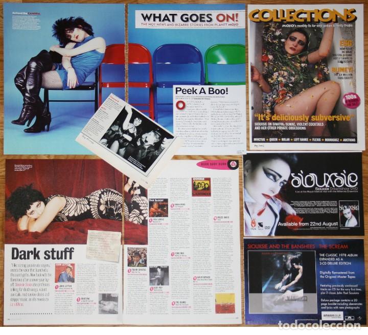 Music magazines: SIOUXIE AND THE BASHEES lote prensa clippings photos magazine articles photos cuttings punk