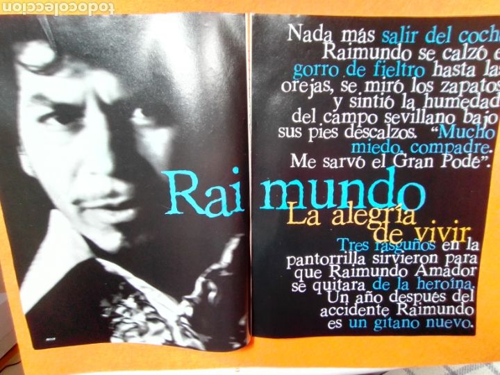 Revistas de m&uacute;sica: RAIMUNDO AMADOR - LA ALEGRIA DE VIVIR - REPORTAJE 9 P&Aacute;GINAS EL GRAN MUSICAL 401