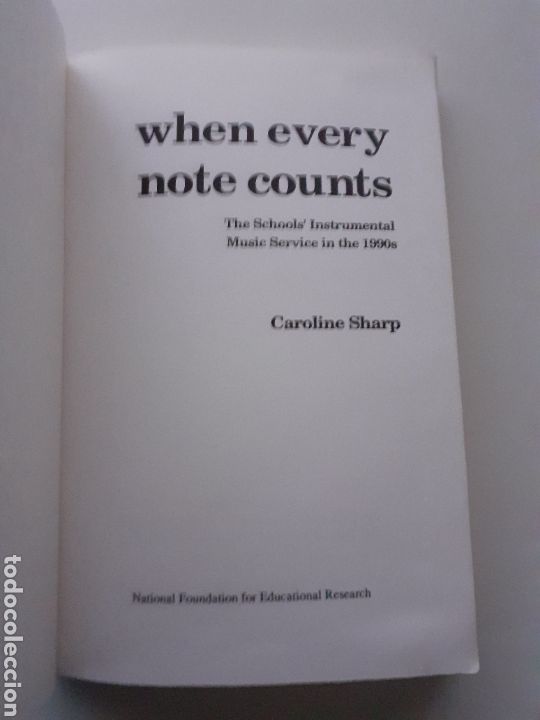 Revistas de m&uacute;sica: When every note counts, Caroline Sharp, 1991 ingl&eacute;s - Foto 2