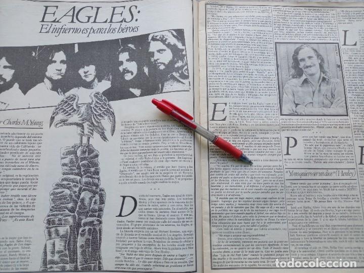 Music magazines: ENTREVISTA CON EAGLES, HEROES DEL ROCK. SAL COMUN 1980