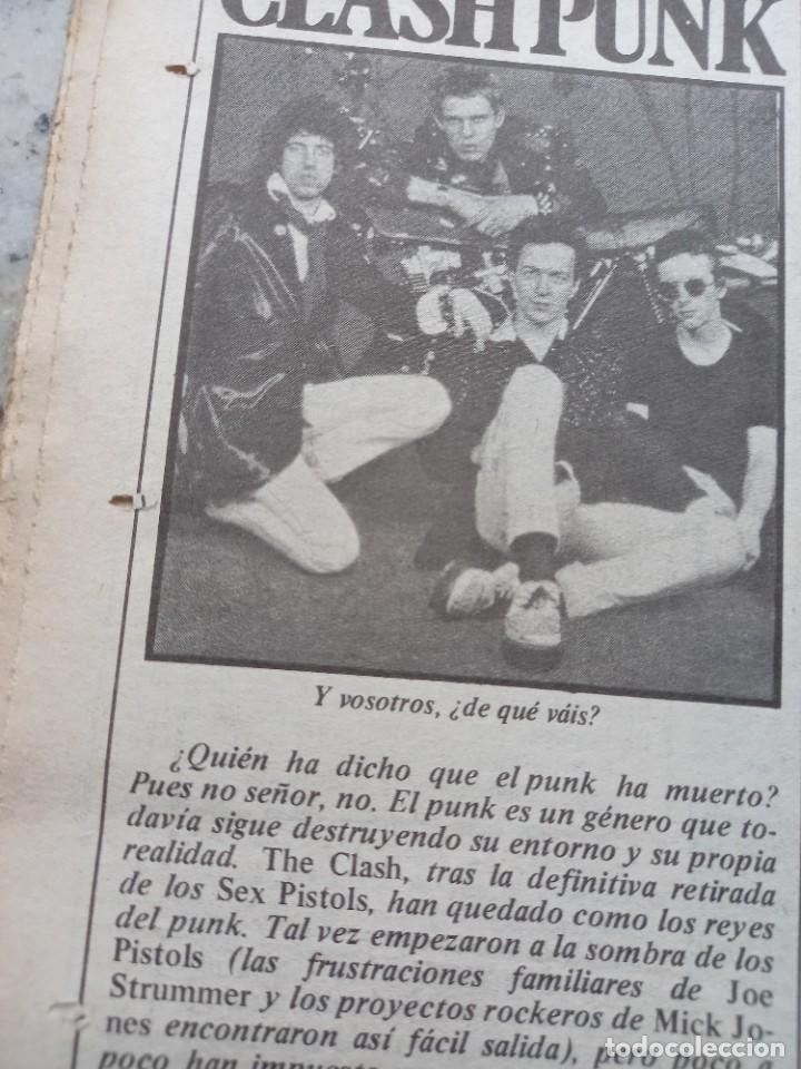 Music magazines: THE CLASH, REYES DEL PUNK. RECORTE SAL COMUN 1979