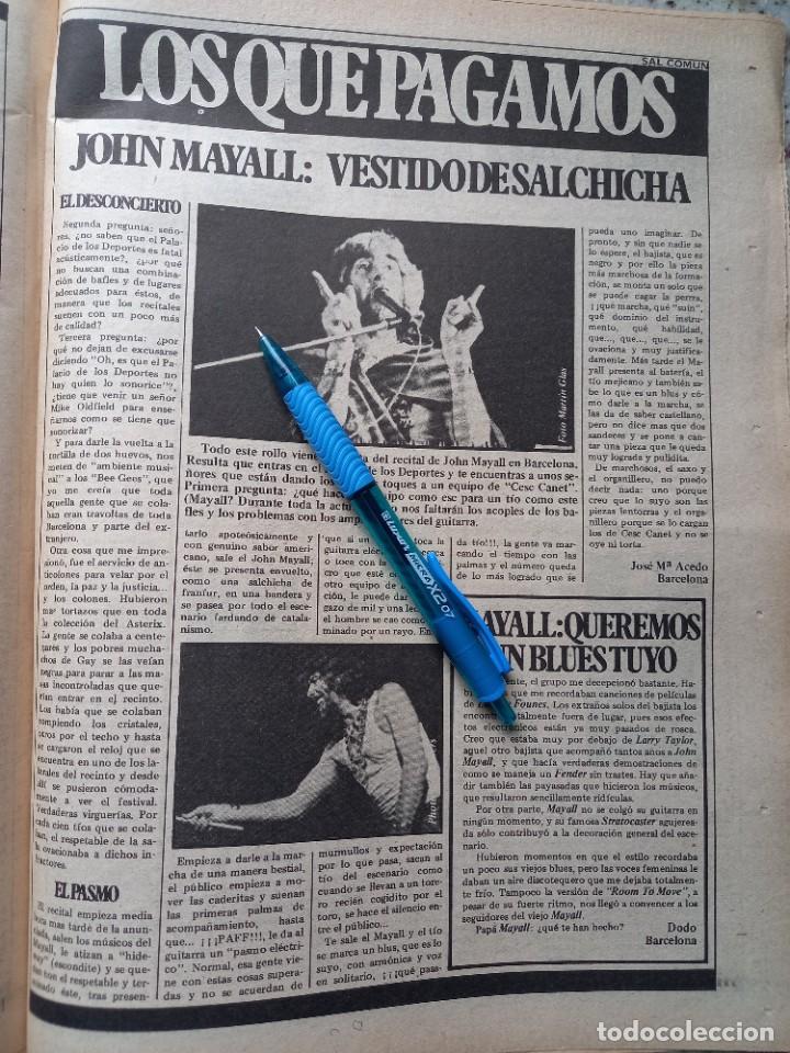 Music magazines: RECITAL DE JOHN MAYALL EN BARCELONA. RECORTE SAL COMUN 1979