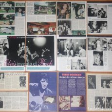 Revistas de música: ELVIS PRESLEY LOTE PRENSA SPAIN MAGAZINE CLIPPINGS 1970S/90S PHOTOS CUTTINGS PRISCILLA. Lote 334613793