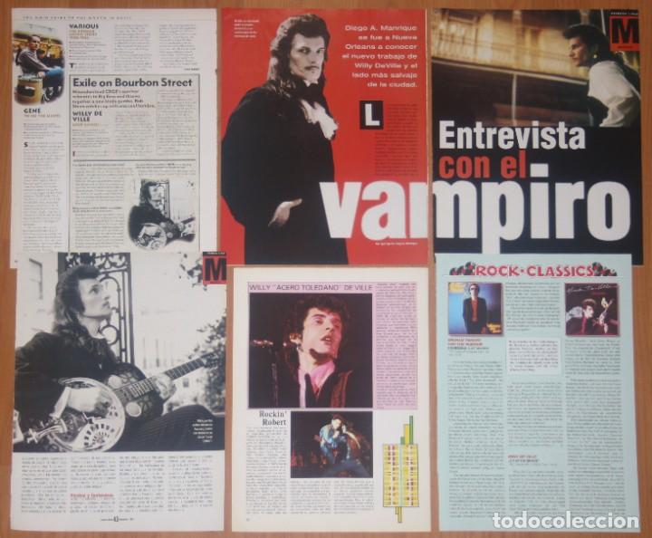 Music magazines: WILLY DEVILLE lote prensa europe clippings 1970s/90s magazine articles photos Mink