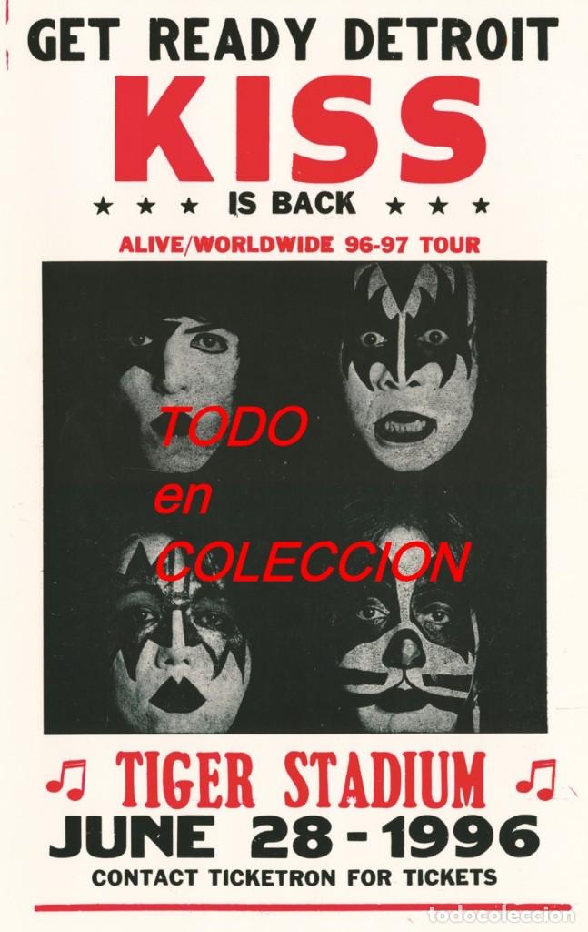 Music magazines: KISS on TOUR: REPRO POSTER DE CONCIERTO GIRA MUNDIAL- DIN A 3-PARA ENMARCAR- UNICO!!