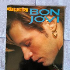 Revistas de música: EN CONCIERTO… BON JOVI - EDITORIAL LA MASCARA - 1995, CON POSTERREGALO GIGANTE
