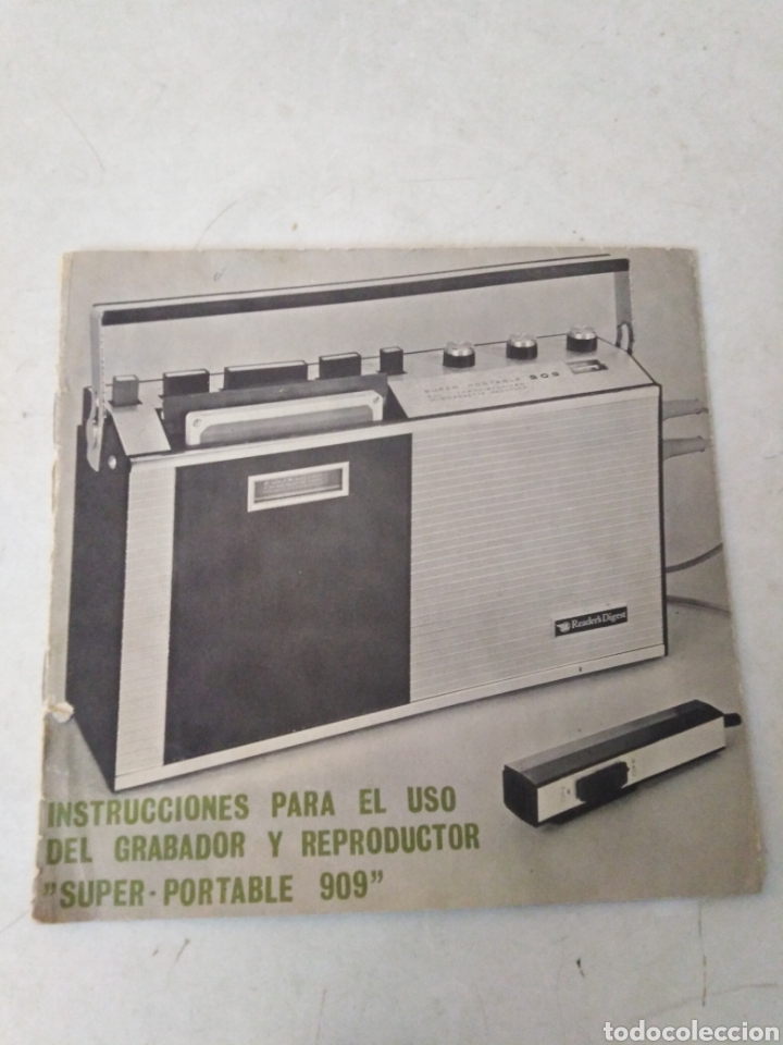 Revistas de m&uacute;sica: Instrucciones / grabador y reproductor, s&uacute;per - portable 909