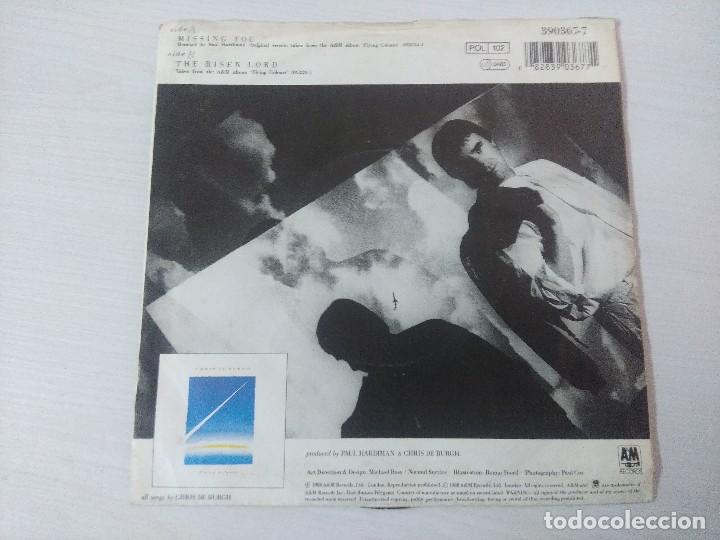 Revistas de m&uacute;sica: CHRIS DE BURGH/MISSING YOU/SINGLE. - Foto 3