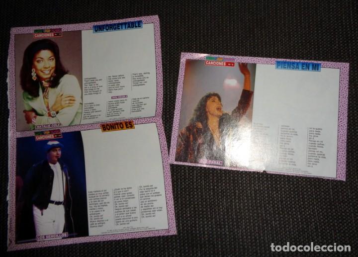 Revistas de m&uacute;sica: LOTE SUPER POP FICHERO - CANCIONES - LOS SENCILLOS - SERAF&Iacute;N ZUBIRI, NATALIE COLE,.. COLECCIONABLE