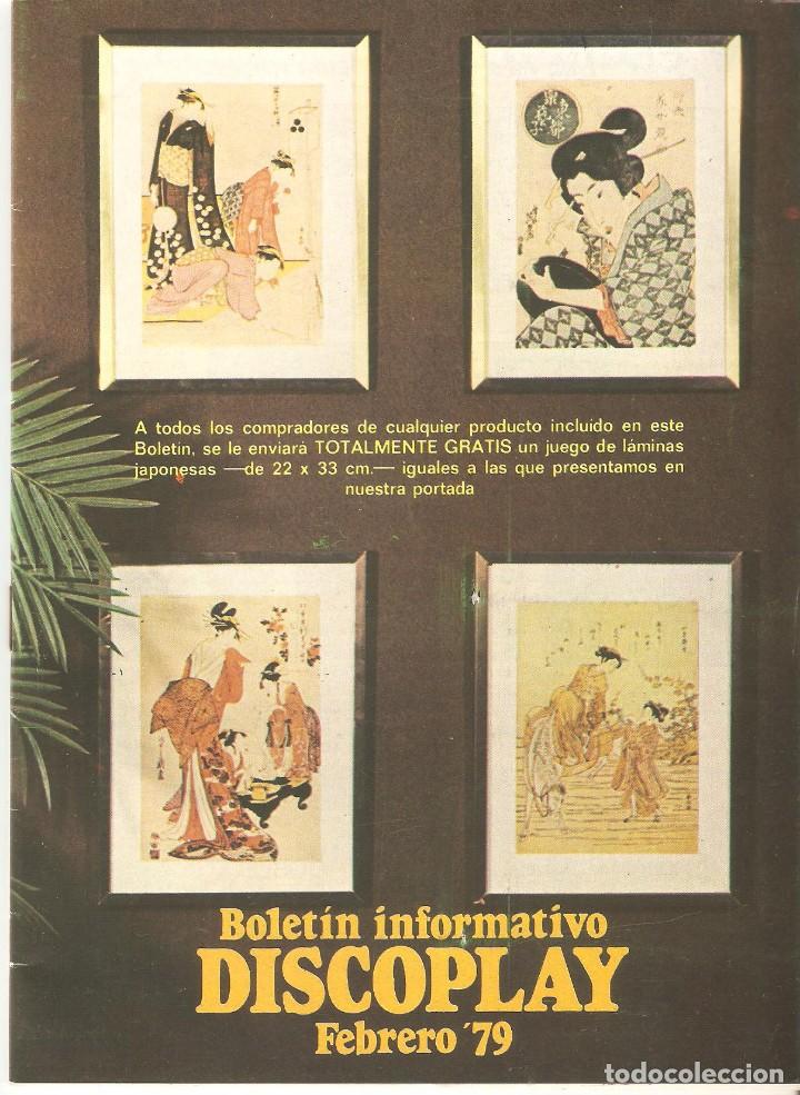 Music magazines: BOLETIN DISCOPLAY FEBRERO 1979