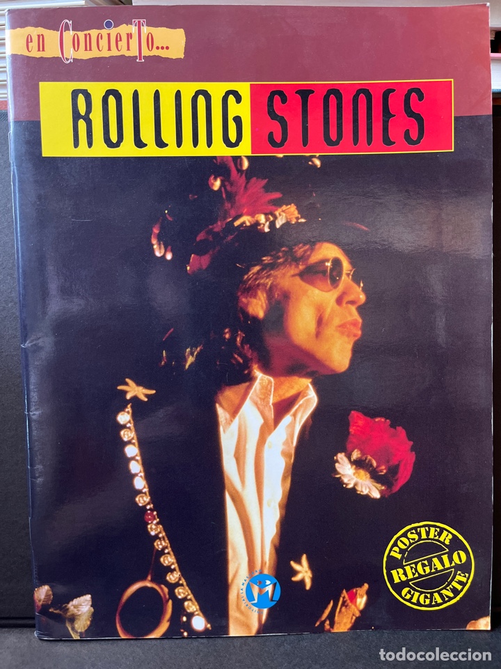 Revistas de m&uacute;sica: EN CONCIERTO...ROLLING STONES. 1995. EDITORIAL LA MASCARA. INCLUYE POSTER. PERFECTO ESTADO.