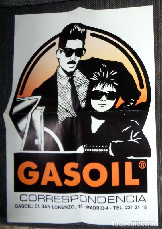 Revistas de m&uacute;sica: P&Oacute;STER A&Ntilde;OS 80 GASOIL VENTA POR CORRESPONDENCIA. CAMISETAS. ROCK HEAVY PUNK.IRON MAIDEN PISTOLS LE&Ntilde;O