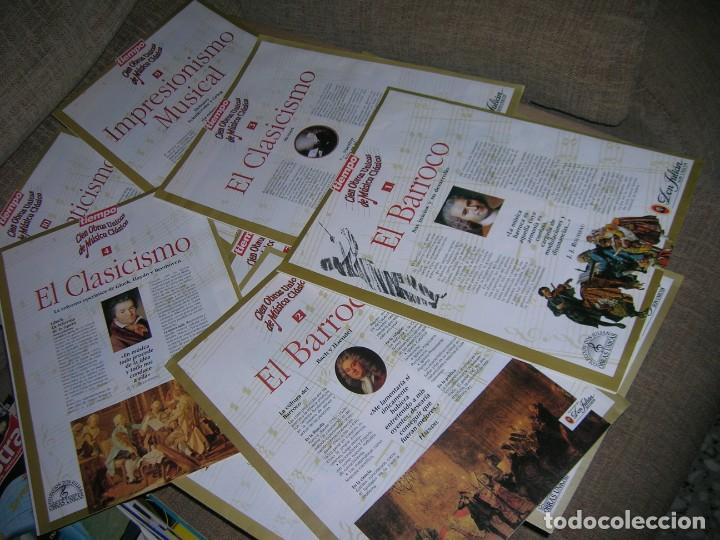 Magazines de musique: 10 Fasc&iacute;culos 100 obras unicas de m&uacute;sica cl&aacute;sica, sin los ced&eacute;s. Revista Tiempo. Puros Don Julian.