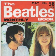Revistas de música: THE BEATLES MONTHLY BOOK #58 MAY 1968 UK FAN MAGAZINE PAUL MCCARTNEY JANE ASHER INDIA. Lote 346781548
