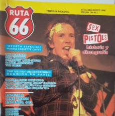 Revistas de música: RUTA 66 53, SEX PISTOLS, JULIO-AGOSTO 1990. Lote 347749833