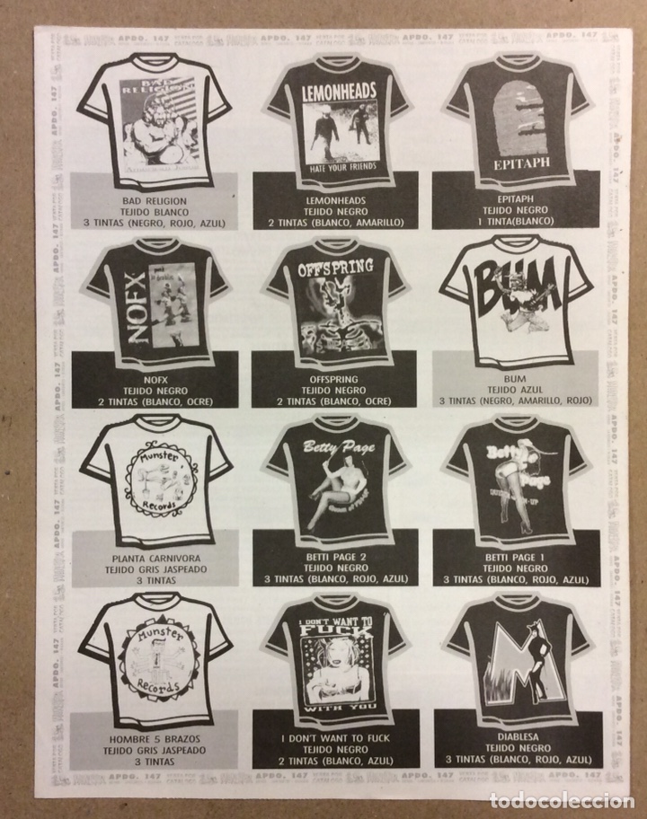 Music magazines: MUNSTER RECORDS. CAT&Aacute;LOGO VENTA POR CORREO DEL A&Ntilde;O 1994