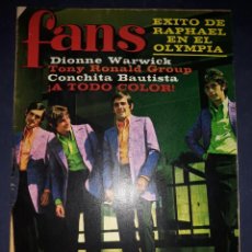Revistas de música: REVISTA FANS Nº 126 1967 ( INCLUYE POSTER ). Lote 350216009