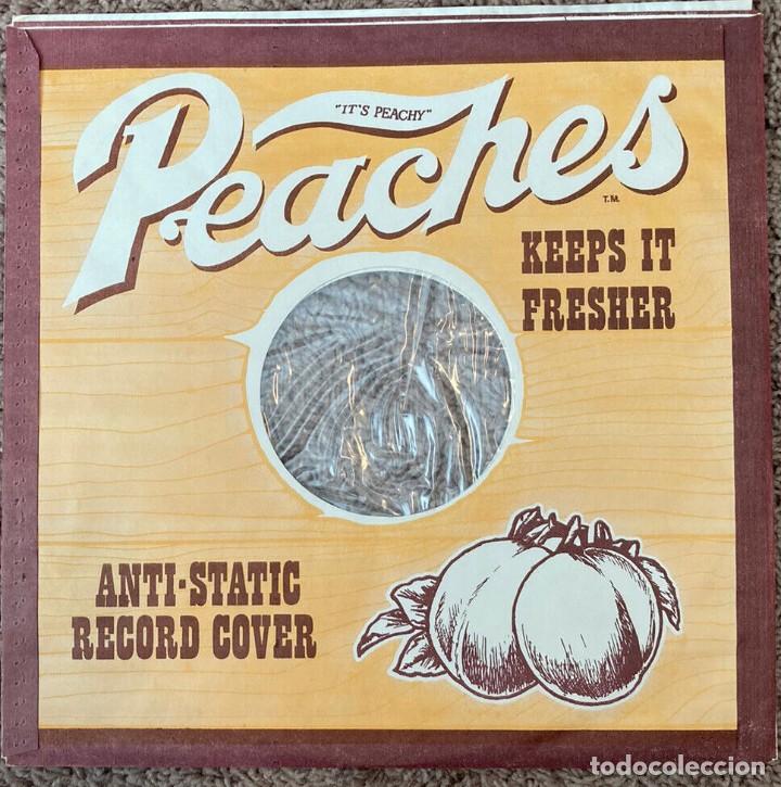 Music magazines: PEACHES LP Inner Sleeve &ldquo;Anti-Static Record Cover Keeps It Fresher&rdquo; EXC !!
