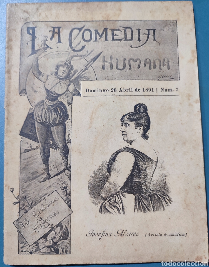Revistas de m&uacute;sica: Peque&ntilde;a Revista .La Comedia Humana.1891.Num 7