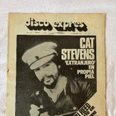 Revistas de música: REVISTA DISCO EXPRES Nº 243 CAT STEVENS, WHISKY DAVID, LOU REED EN BARCELONA, OCTUBRE 1973. Lote 354886178