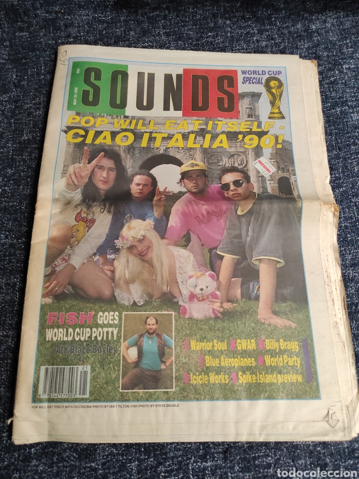 Riviste di musica: PERIODICO MUSICAL - SOUNDS MAGAZINE MAY 1990 - WORLD CUP SPECIAL ITALIA - WARRIOR SOUL - CHICHOLINA