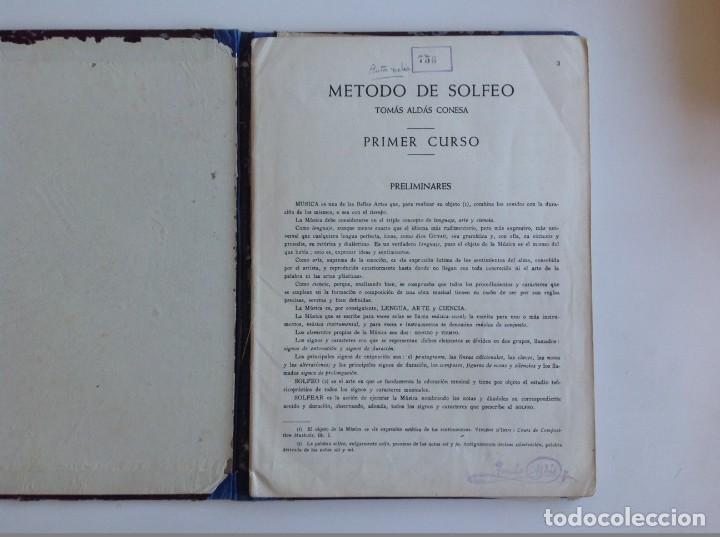 Music magazines: M&Uacute;SICA: TOMAS ALDAS CONESA, METODO DE SOLFEO - 1&ordm; CURSO - 52, p&aacute;g