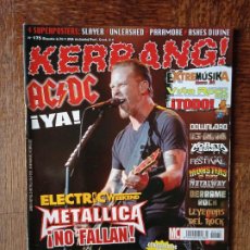 Revistas de música: KERRANG Nº 175 DE 2008 METALLICA, JUDAS PRIEST, REINCIDENTES, AC/DC, ASHES DIVIDE, BEATSTEAK, SLAYER
