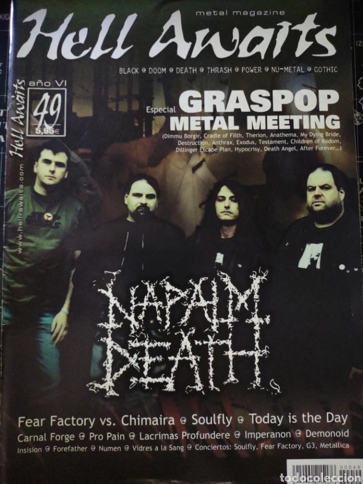 Revistas de m&uacute;sica: Hell awaits N&deg; 49 - Foto 1