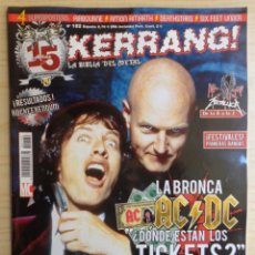 Revistas de música: REVISTA KERRANG! Nº 182 (AC/DC, METALLICA, AIRBOURNE...). Lote 360571950