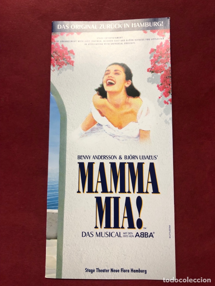 folleto musical mamma mia versión alemana año 2 - Compra venta en  todocoleccion