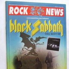 Revistas de música: ROCK NEWS 18 BLACK SABBATH BLACK CROWES BLAZE UFO POSTER HARDCORE SUPERSTAR