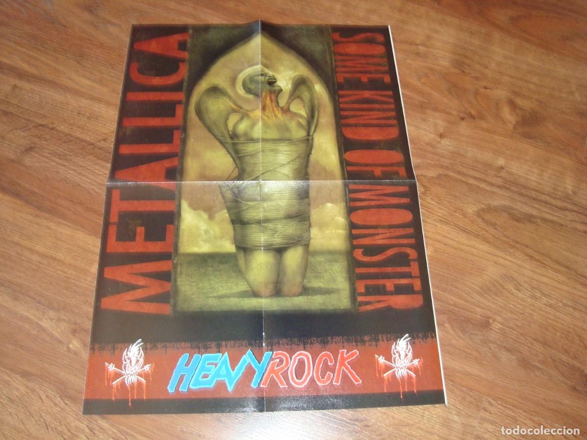 Magazines de musique: poster metallica de la revista heavy rock