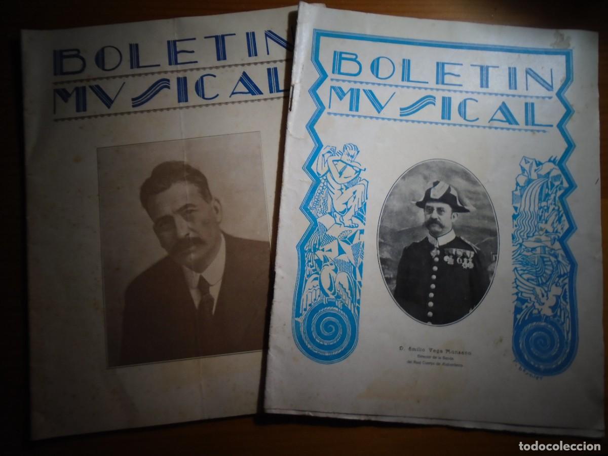 Music magazines: BOLETIN MUSICAL/PUBLICACION MENSUAL/CORDOBA,1928 N&ordm;2 Y 8/RAROS.