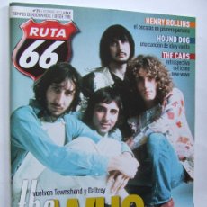 Revistas de música: RUTA 66 376 THE WHO CARS JEFF LYNNE JAY VONS HENRY ROLLINS LOQUILLO