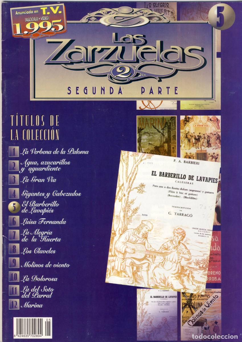 Music magazines: LAS ZARZUELAS.- SEGUNDA PARTE.- E&Ntilde; BARBERILLO DE LAVAPIES.- VER CONTENIDO DEL FASC