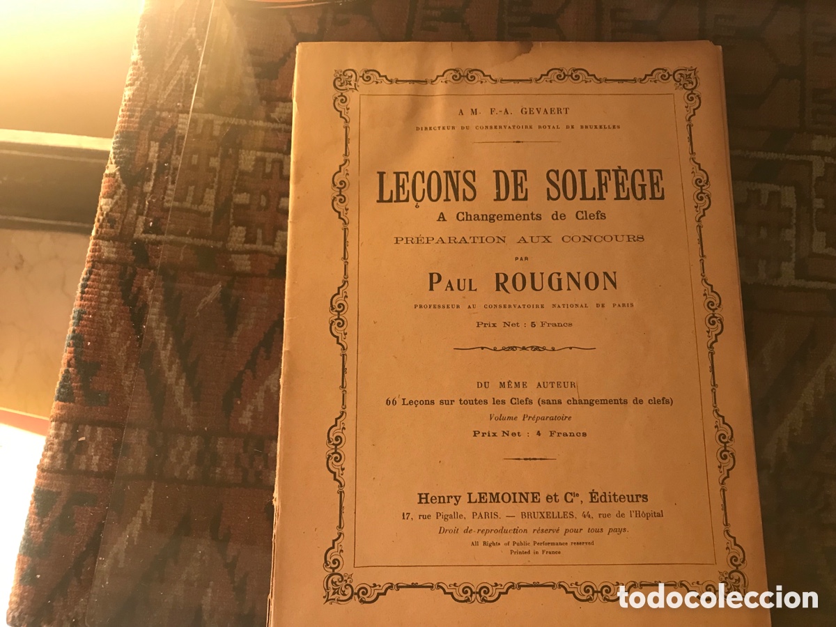Music magazines: Le&ccedil;ons de Solf&egrave;ge. Paul Rougnon. Solfeo