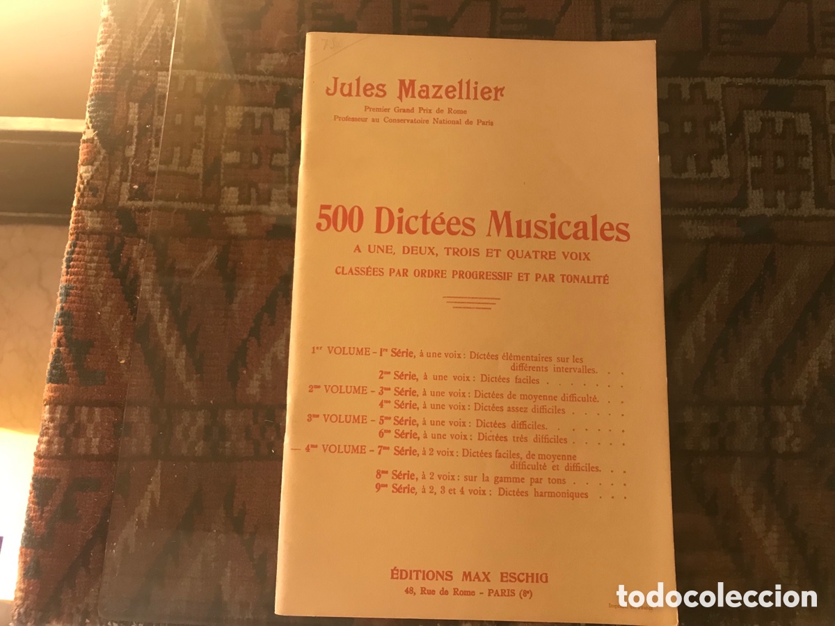 Music magazines: 500 dict&eacute;es musicales. Jules Mazellier. Max Eschig