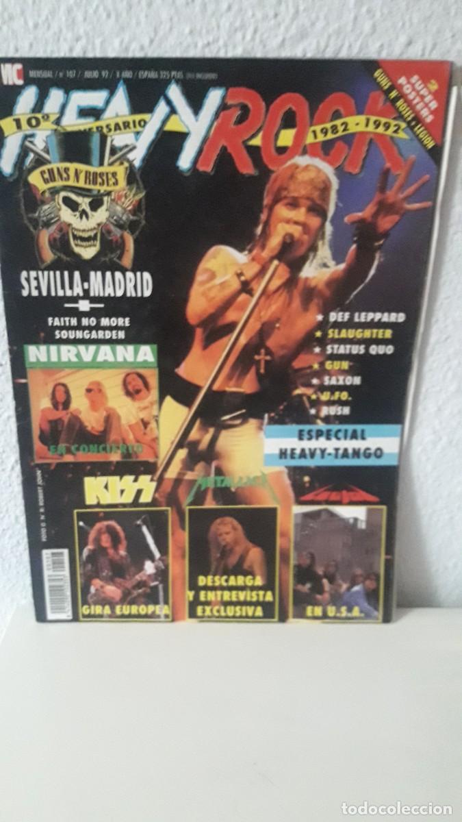 Magazines de musique: HEAVY ROCK 107 INCLUYE POSTER LEGION-GUNS N'ROSES
