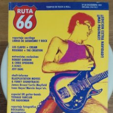 Revistas de música: RUTA 66 Nº 68 DICIEMBRE 1991 -BRITISH PUNK 77 - TEENAGE FAN CLUB -LIBROS SATANISMO Y ROCK