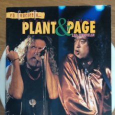 Revistas de música: EN CONCIERTO… ROBERT PLANT & JIMMI PAGE. LED ZEPPELIN - ED LA MÁSCARA 1995 INCLUYE PÓSTER