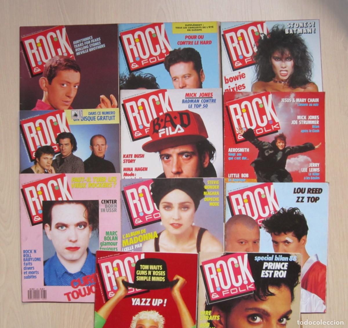 Revistas de m&uacute;sica: 11 REVISTAS-ROCK & FOLK-1989-A&Ntilde;O COMPLETO