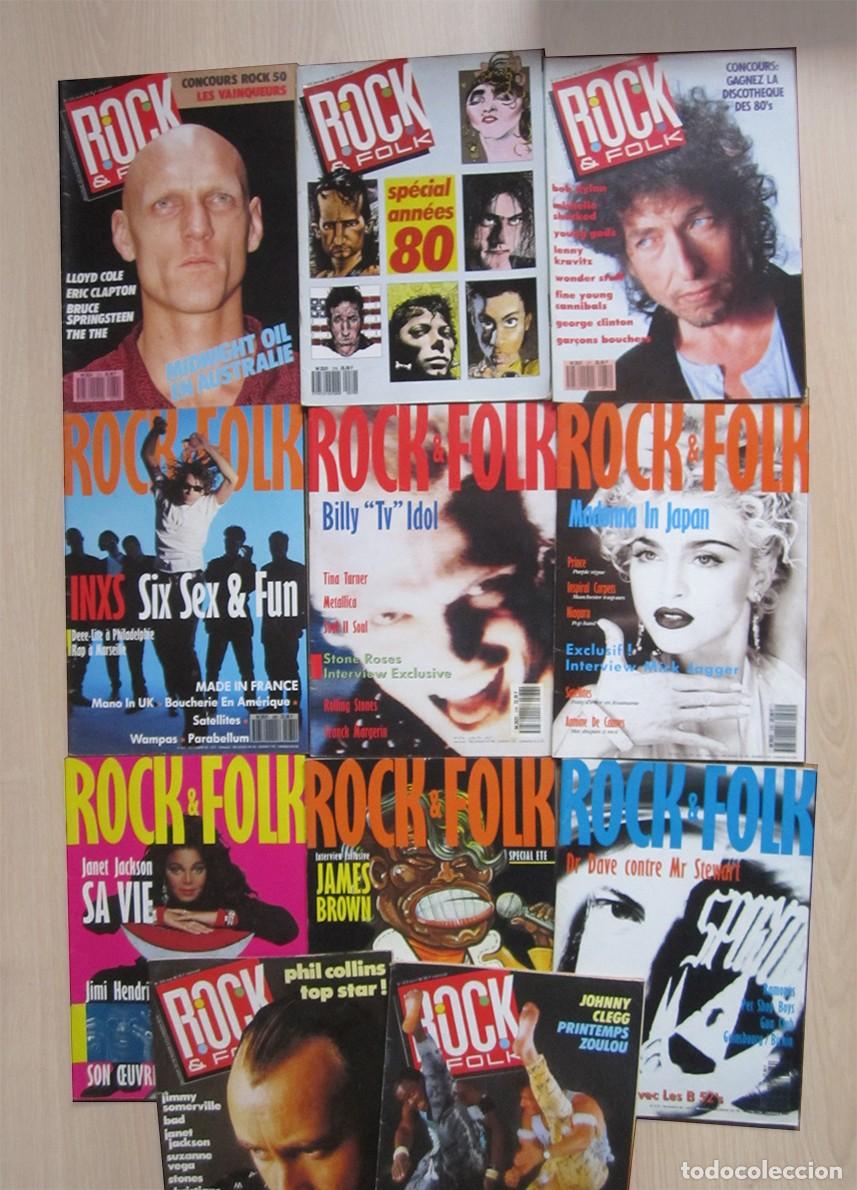 Revistas de m&uacute;sica: 11 REVISTAS-ROCK & FOLK-1990-A&Ntilde;O COMPLETO