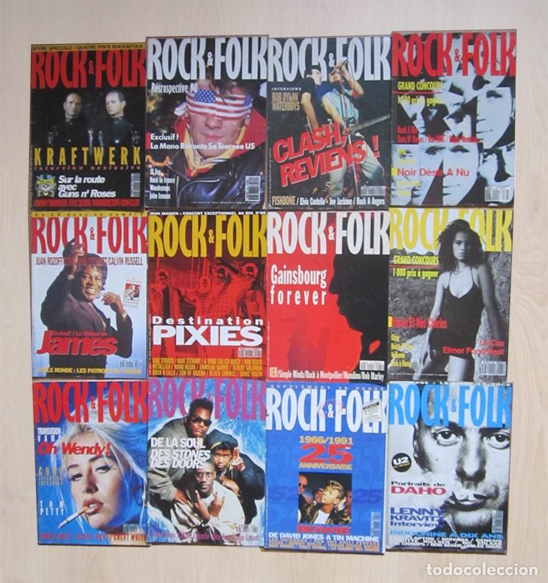 Revistas de m&uacute;sica: 12 REVISTAS-ROCK & FOLK-1991-A&Ntilde;O COMPLETO
