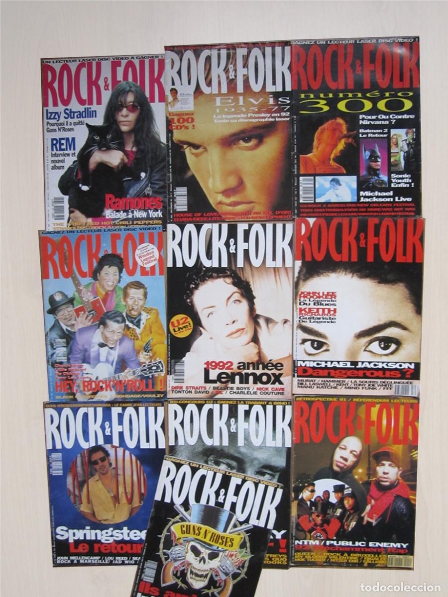 Revistas de m&uacute;sica: 10 REVISTAS-ROCK & FOLK-1992